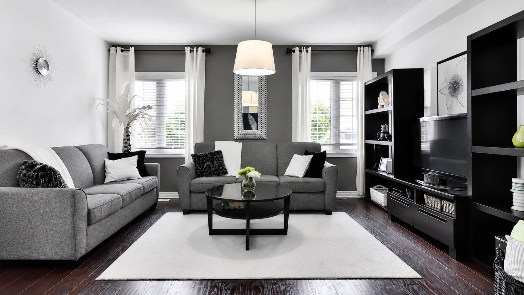 Professional home interior prepared for sale